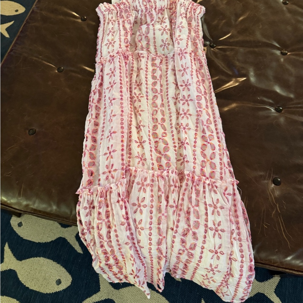 Pink Floral Maxi Dress